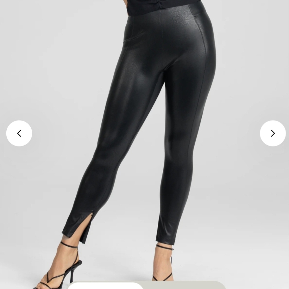 NWT Honeylove Faux Leather Leggings Size M